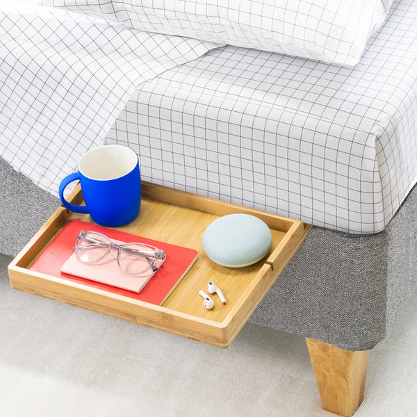 BedShelfie Slide - perfect for Flat Base Beds (Box Springs & Foundations) - BedShelfie