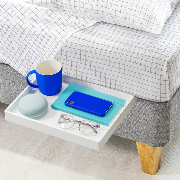 BedShelfie Slide - perfect for Flat Base Beds (Box Springs & Foundations) - BedShelfie